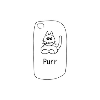 HIMAA PURR IPHONE CASE (유광)