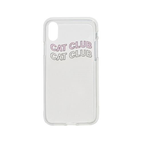 Cat Club iPhone case Pink